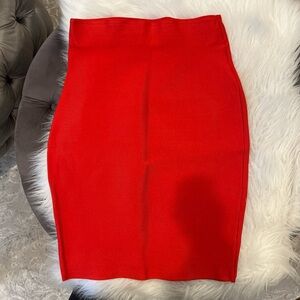 Bandage red Women's Skirt